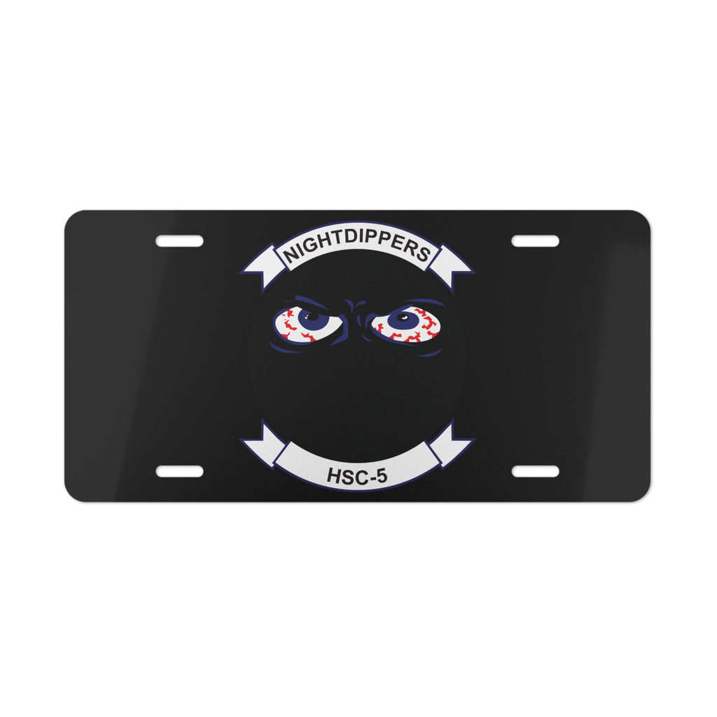 Vanity License Plate - Navy - Helicopter Sea Combat Squadron 5 (HSC-5) wo txt