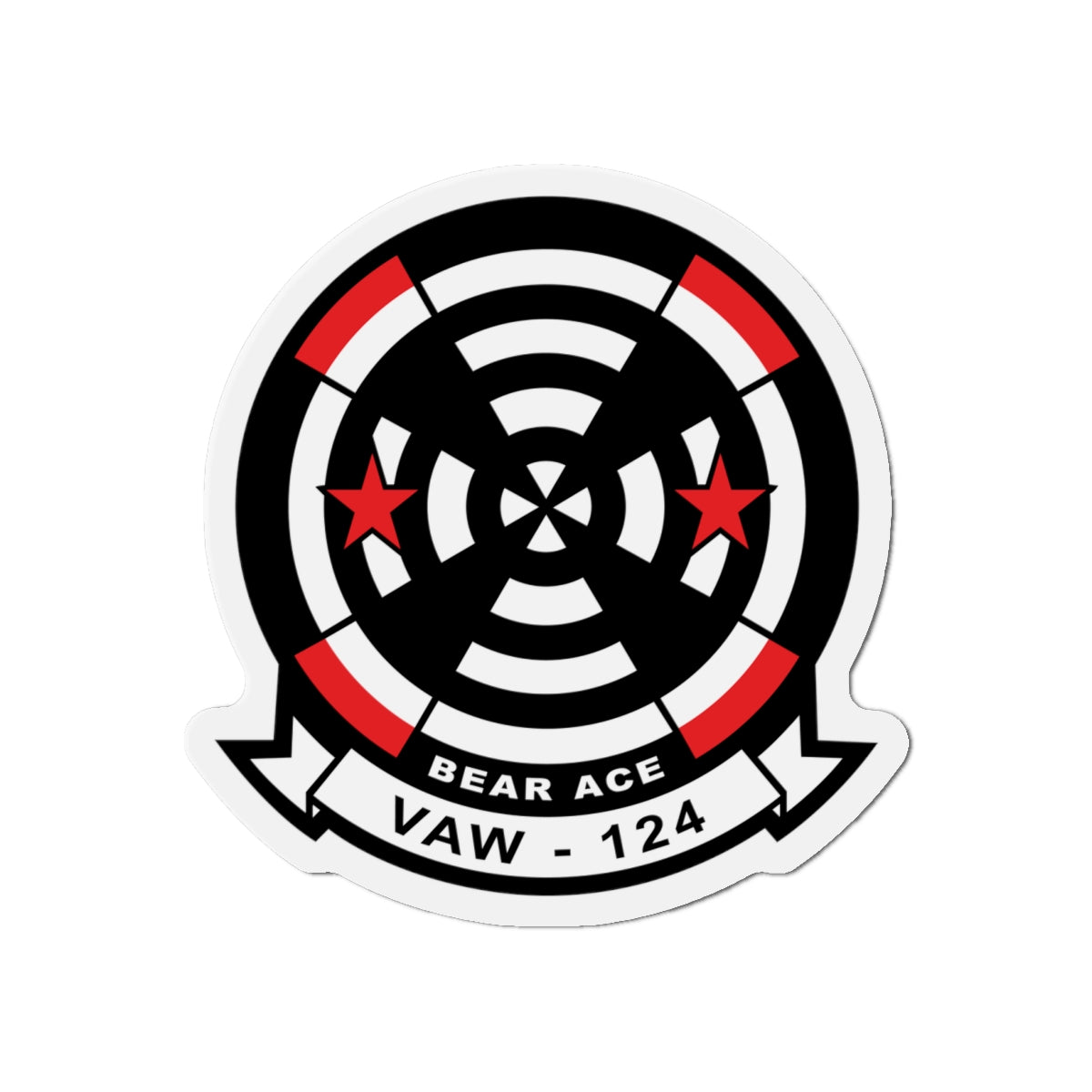 Die-Cut Magnet - Navy - Airborne Command & Control Squadron 124 (VAW-124) wo txt