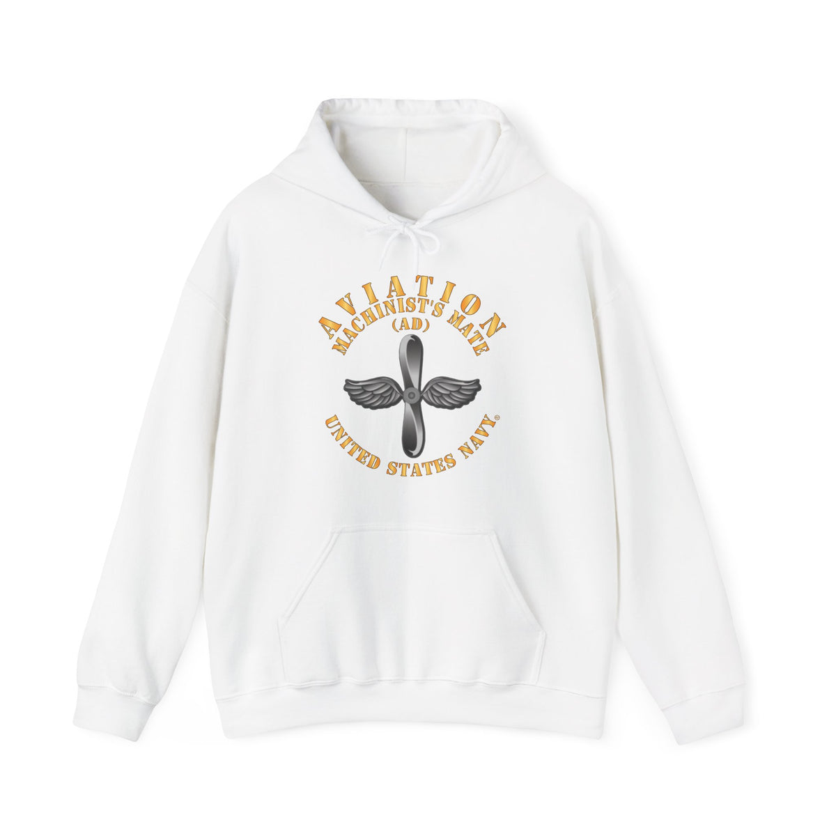 Unisex Heavy Blend™ Hoodies - Navy - Rate - Aviation Machinist's Mate (AD)