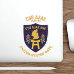 Die-Cut Vinyl Sticker - Navy - USS Ajax (AR-6)