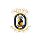 Die-Cut Vinyl Sticker - Navy - USS Falcon (MHC-59)