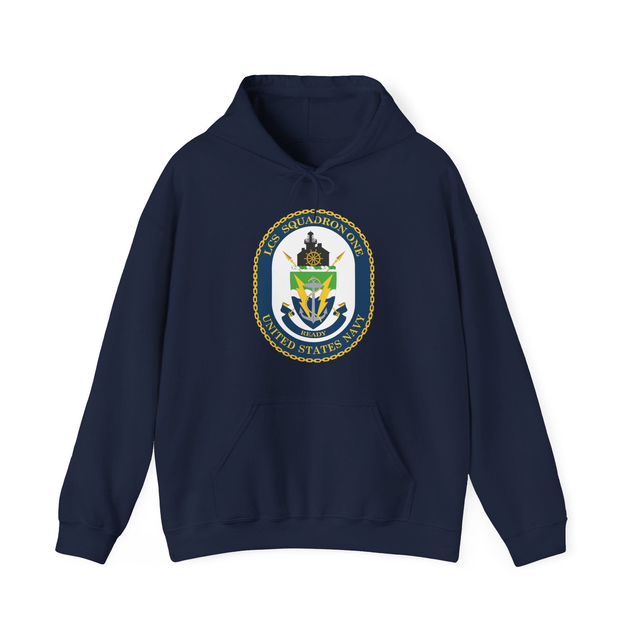 Unisex Heavy Blend™ Hoodies - Navy - LCS Squadron One (LCSRON 1) wo txt