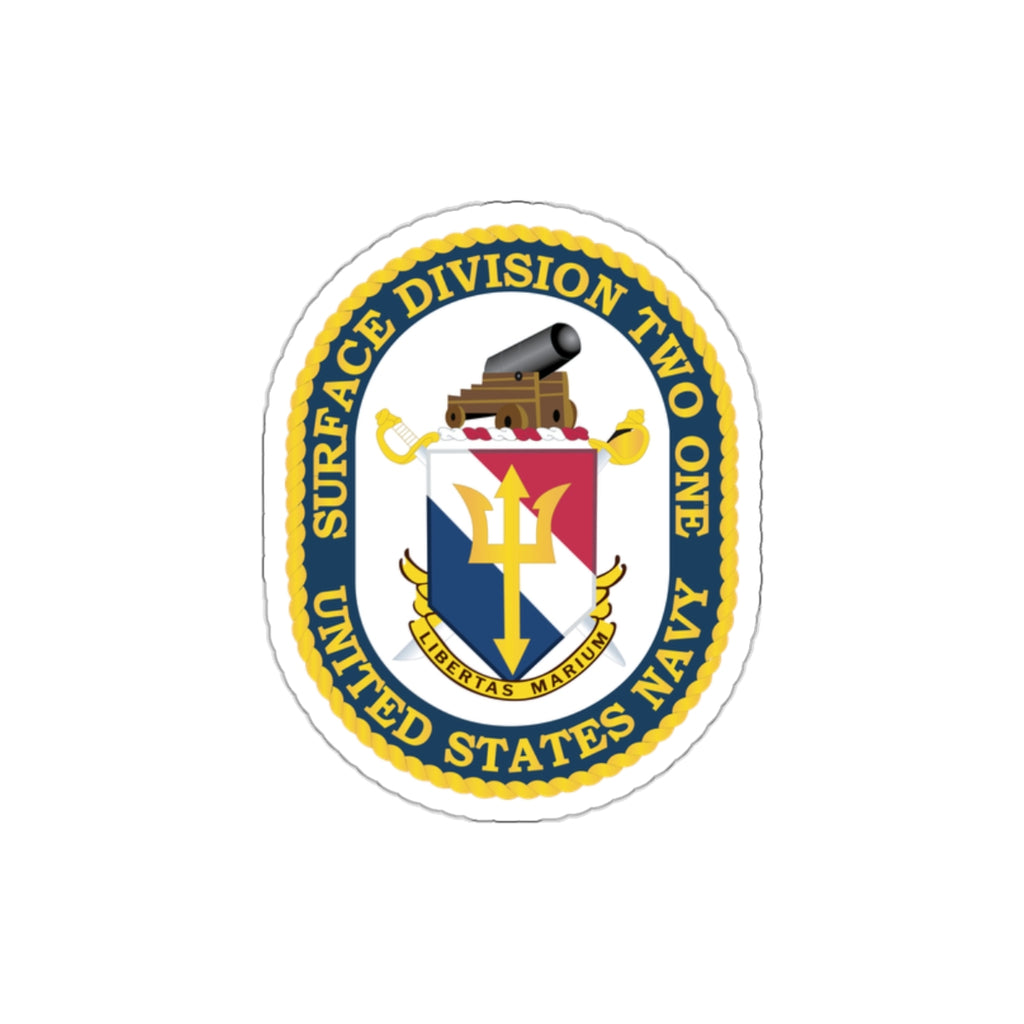 Die-Cut Vinyl Sticker - Navy - Surface Division 21 wo txt