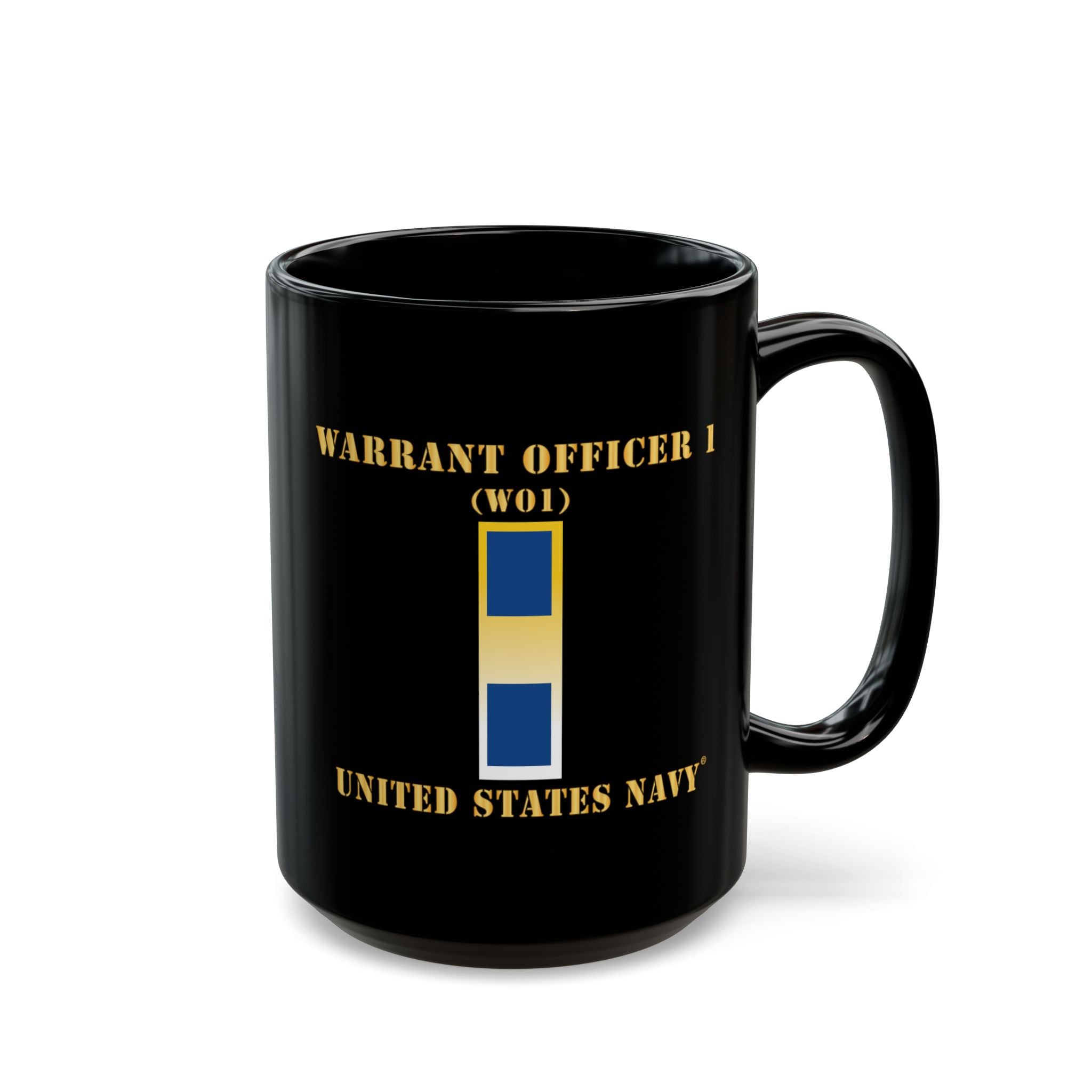 Black Mug (11oz, 15oz) - Navy - Warrant Officer 1 - CW01
