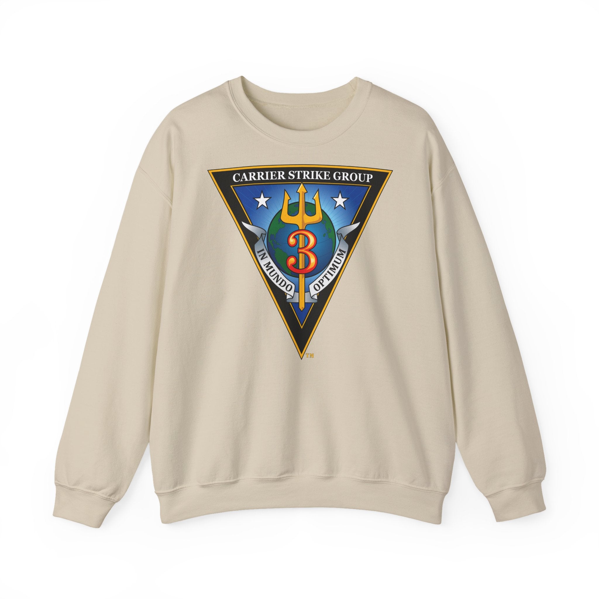 Unisex Heavy Blend™ Crewneck Sweatshirt - Navy - Carrier Strike Group 3 (CSG-3) wo txt
