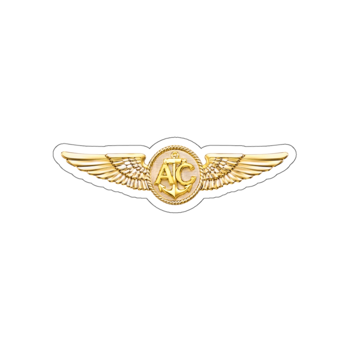 Die-Cut Vinyl Sticker - Navy - Badge - Naval Aircrew Warfare Specialist wo txt - 3D - Enhanced