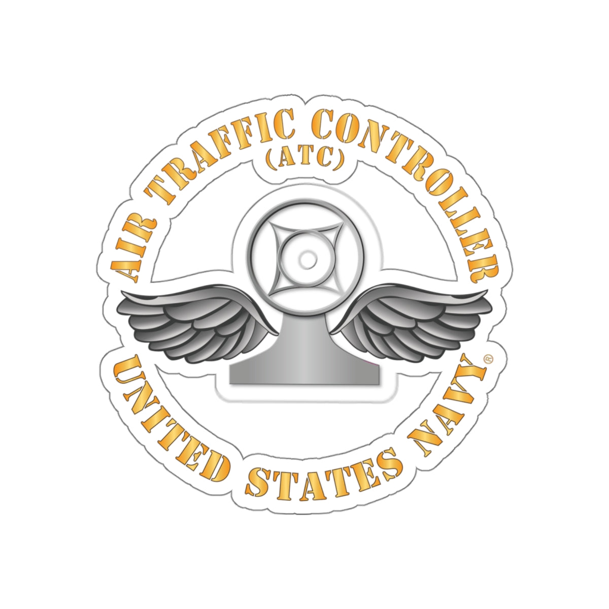Die-Cut Vinyl Sticker - Navy - Rate - Air Traffic Controller (ATC)
