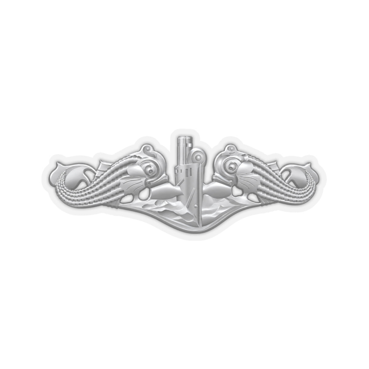 Kiss-Cut Stickers - Navy - Badge - Submarine Warfare wo txt - Enlisted - 3D - Enhanced