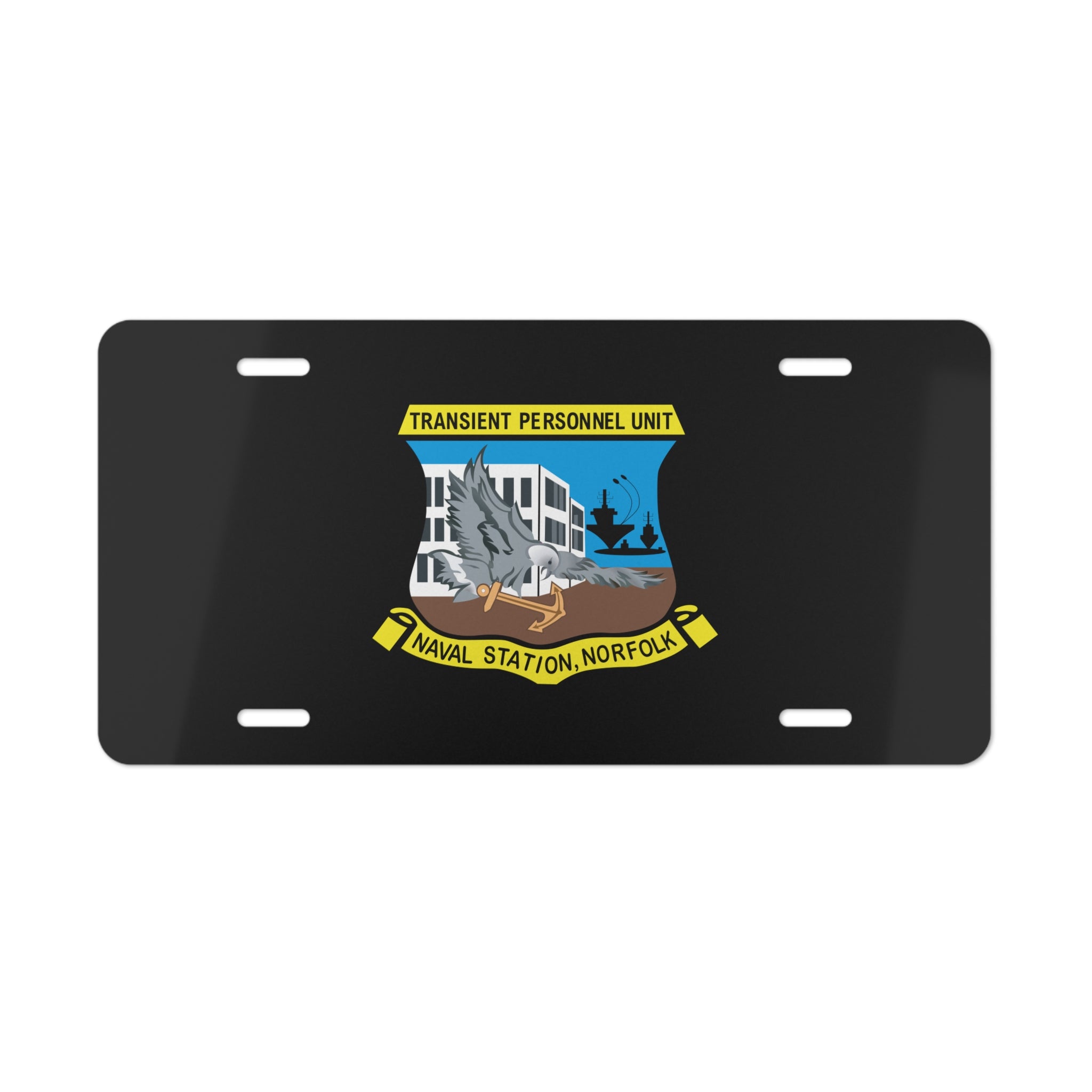 Vanity License Plate - Navy - Transient Personnel Unit - Naval Station Norfolk wo Txt