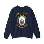 Unisex Heavy Blend™ Crewneck Sweatshirt - Navy - USS Savannah (LCS-28)