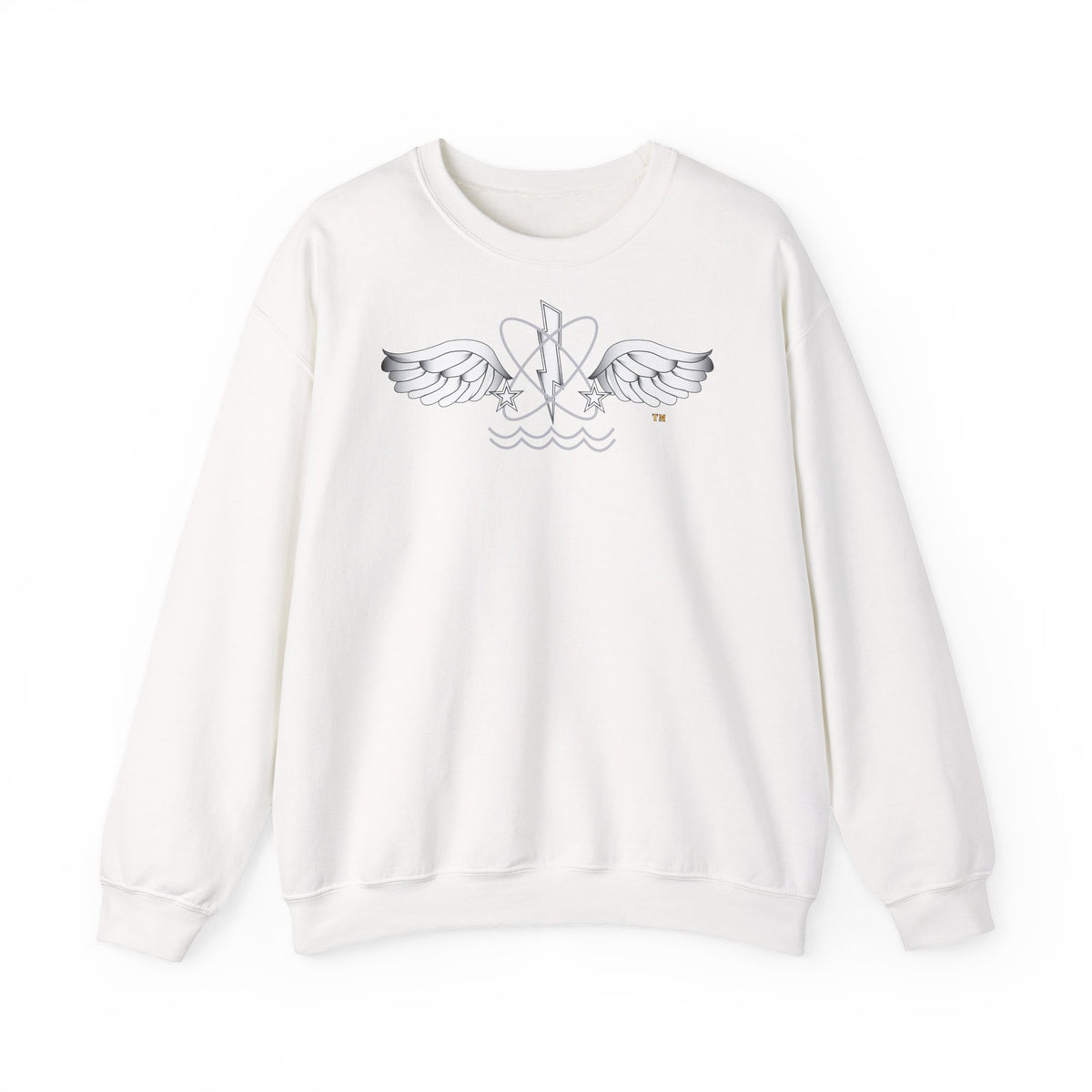 Unisex Heavy Blend™ Crewneck Sweatshirt - Navy - Rate - Aviation Warfare Systems Operator (AW) wo txt