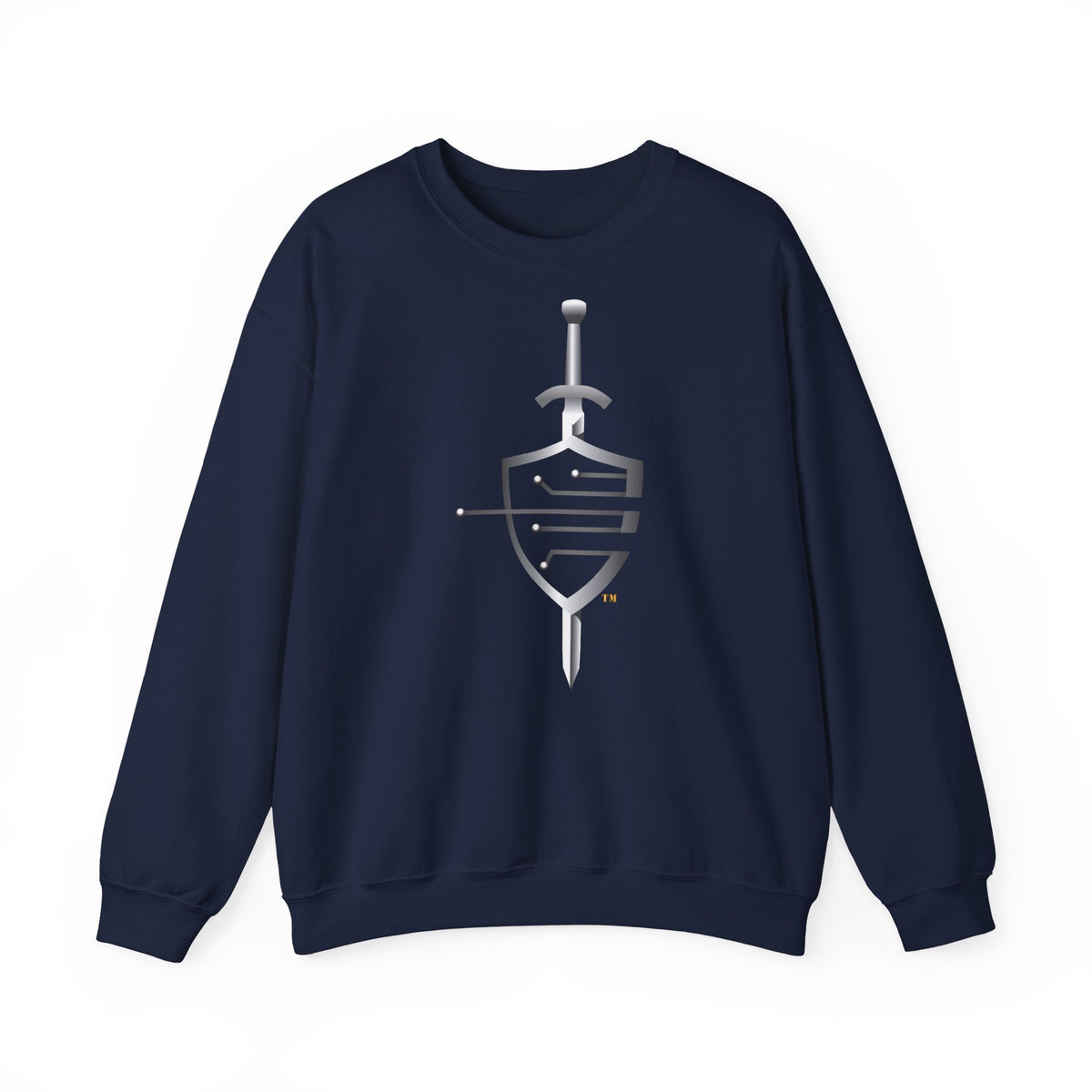Unisex Heavy Blend™ Crewneck Sweatshirt - Navy - Rate - Cyber Warfare Technician (CWT) wo txt