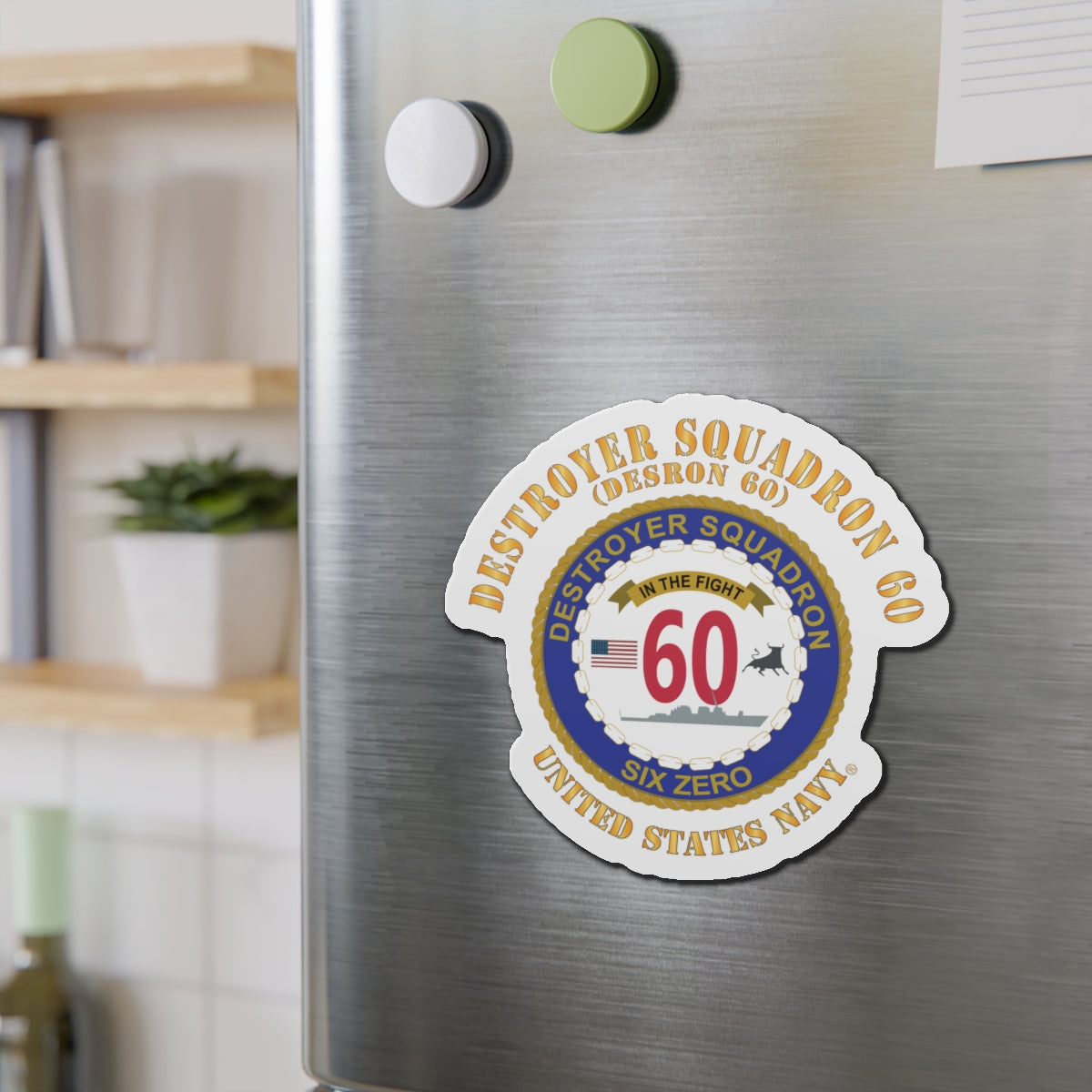 Die-Cut Magnet - Navy - Destroyer Squadron 60
