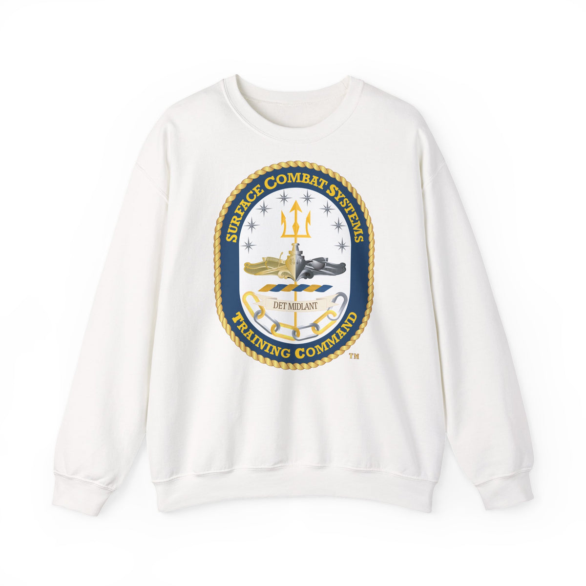 Unisex Heavy Blend™ Crewneck Sweatshirt - Navy - Surface Combat Systems Training Command - DET MIDLANT wo Txt X 300