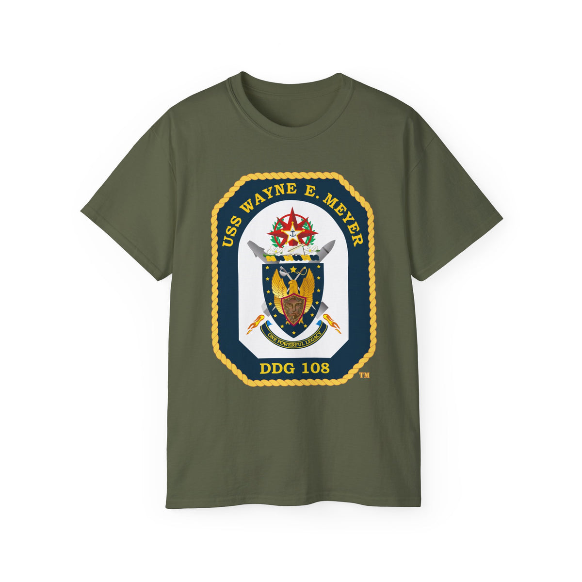 Unisex Ultra Cotton T-Shirt - Navy - USS Wayne E. Meyer (DDG-108) wo txt X 300