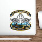 Die-Cut Vinyl Sticker - Navy - Rate - Air Traffic Controller (AC) - with Scene - 3D - Enhanced