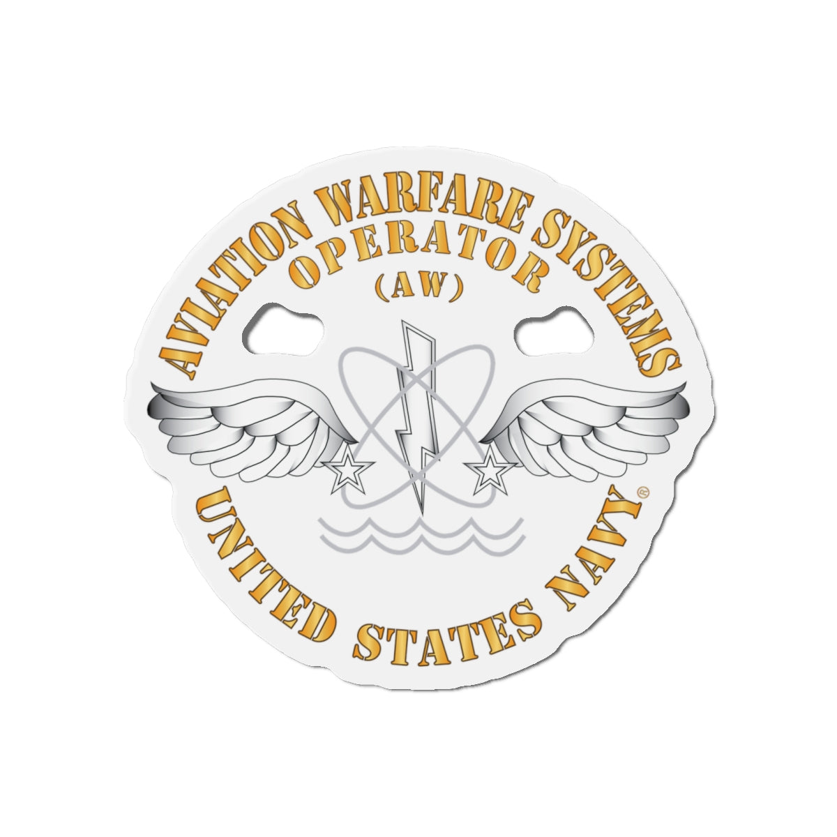 Die-Cut Magnet - Navy - Rate - Aviation Warfare Systems Operator (AW)