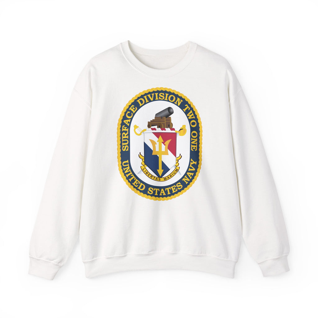 Unisex Heavy Blend™ Crewneck Sweatshirt - Navy - Surface Division 21 wo txt