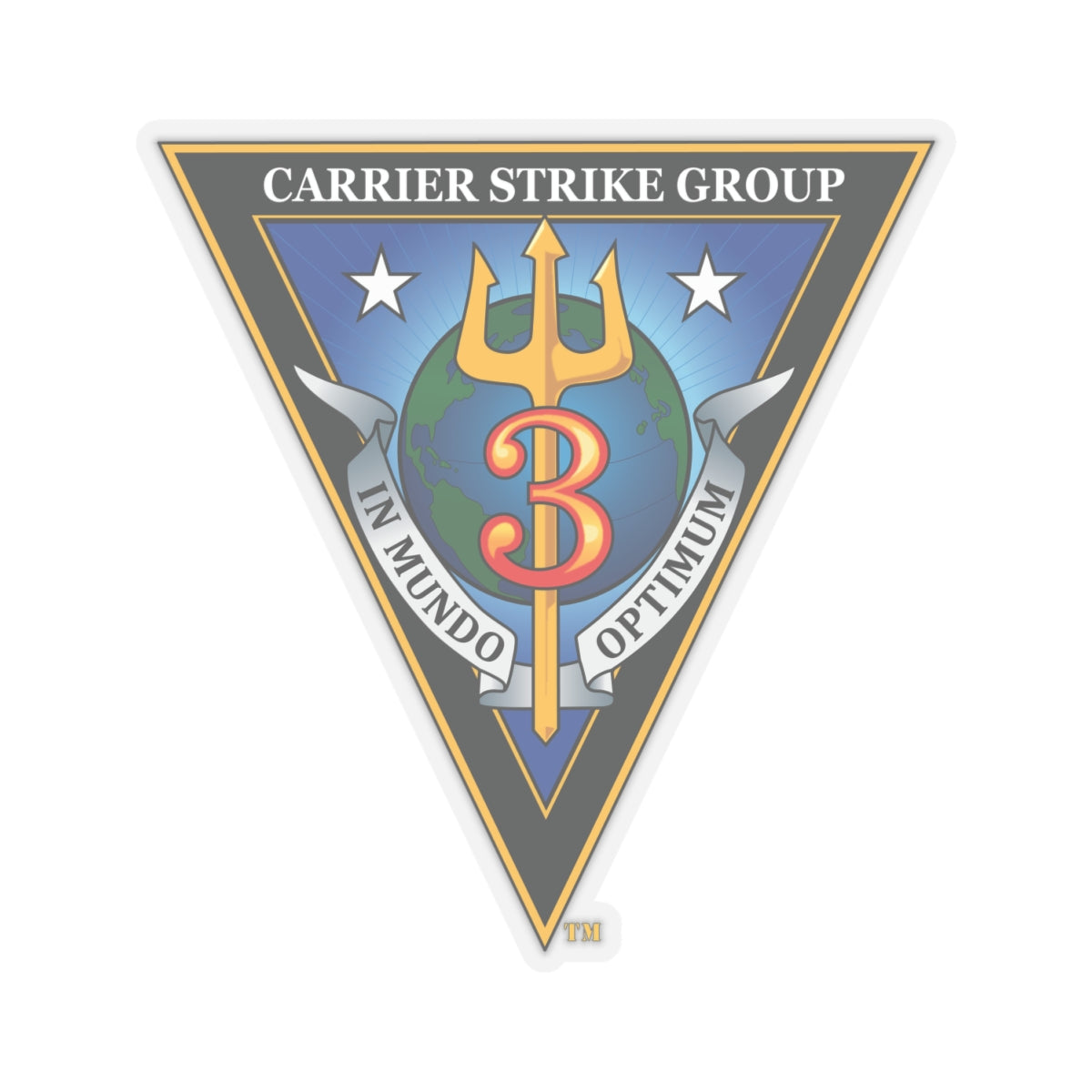 Kiss-Cut Stickers - Navy - Carrier Strike Group 3 (CSG-3) wo txt