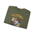 Unisex Heavy Blend™ Crewneck Sweatshirt - Navy - USS Florida (SSGN-728)