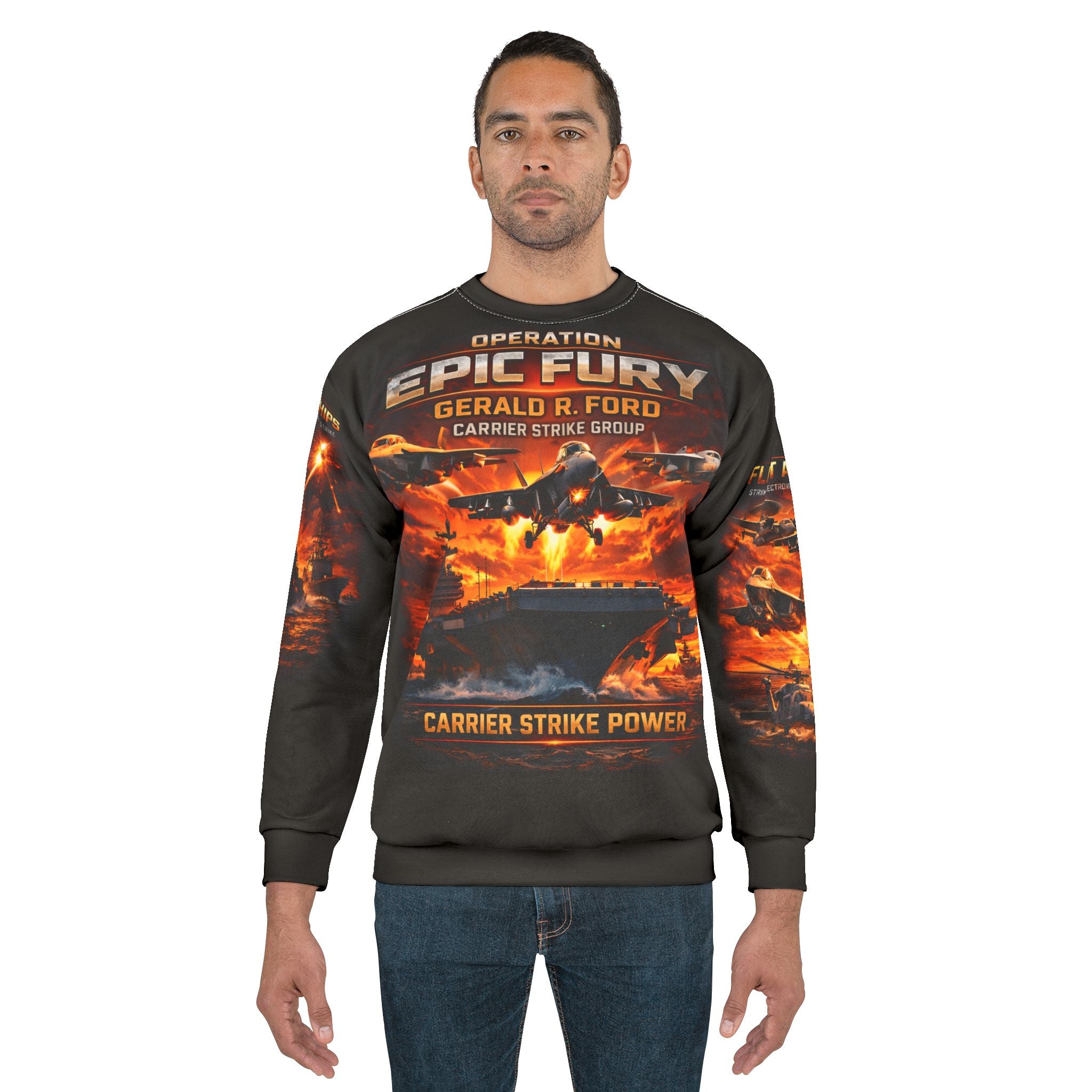 Operation Epic Fury: Gerald R. Ford Carrier Strike Group Sweatshirt