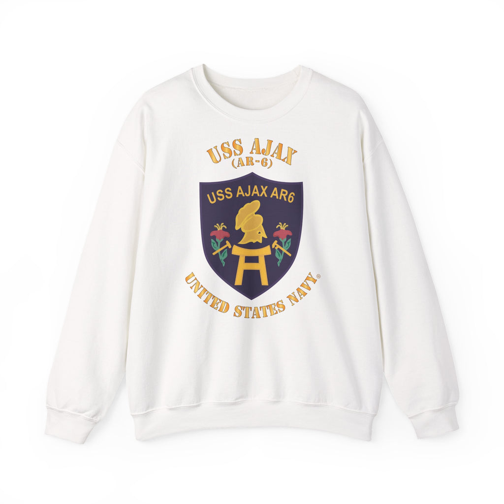 Unisex Heavy Blend™ Crewneck Sweatshirt - Navy - USS Ajax (AR-6)