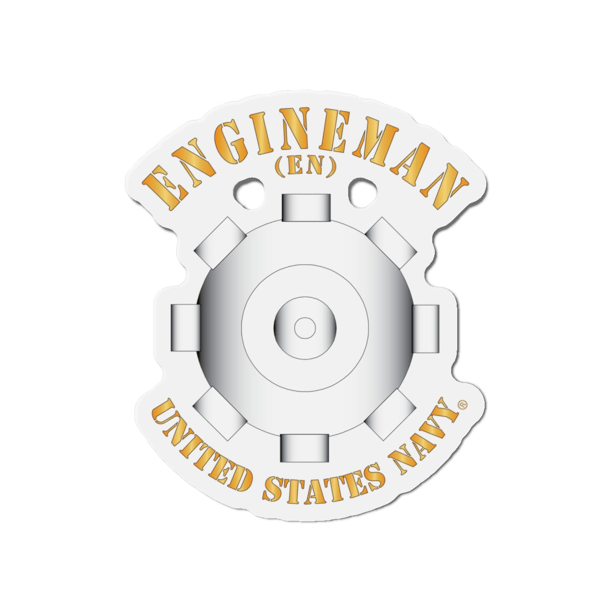 Die-Cut Magnet - Navy - Rate - Engineman (EN)