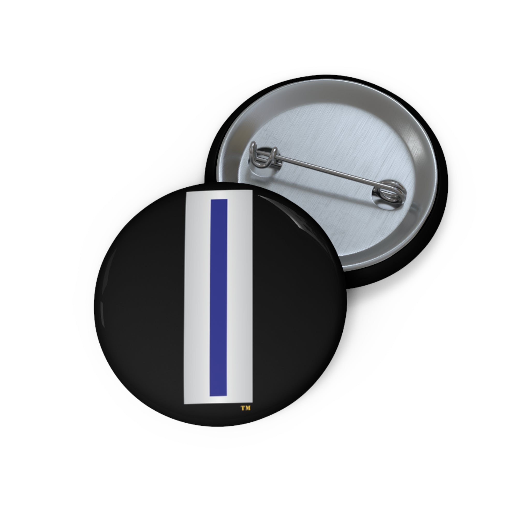 Custom Pin Button - Navy - Chief Warrant Officer 5 - CW05 wo txt