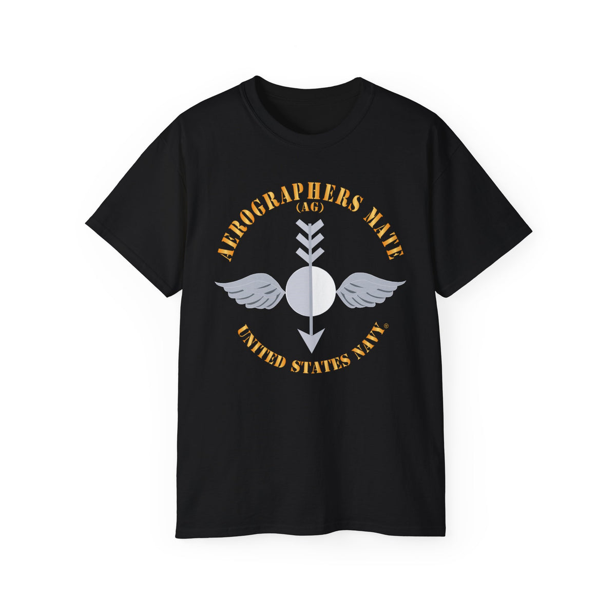 Unisex Ultra Cotton T-Shirt - Navy - Aerographers Mate (AG) X 300