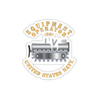 Die-Cut Vinyl Sticker - Navy - Rate - Equipment Operator (EO)