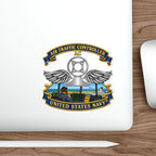 Die-Cut Vinyl Sticker - Navy - Rate - Air Traffic Controller (AC) - with Scene - 3D - Enhanced
