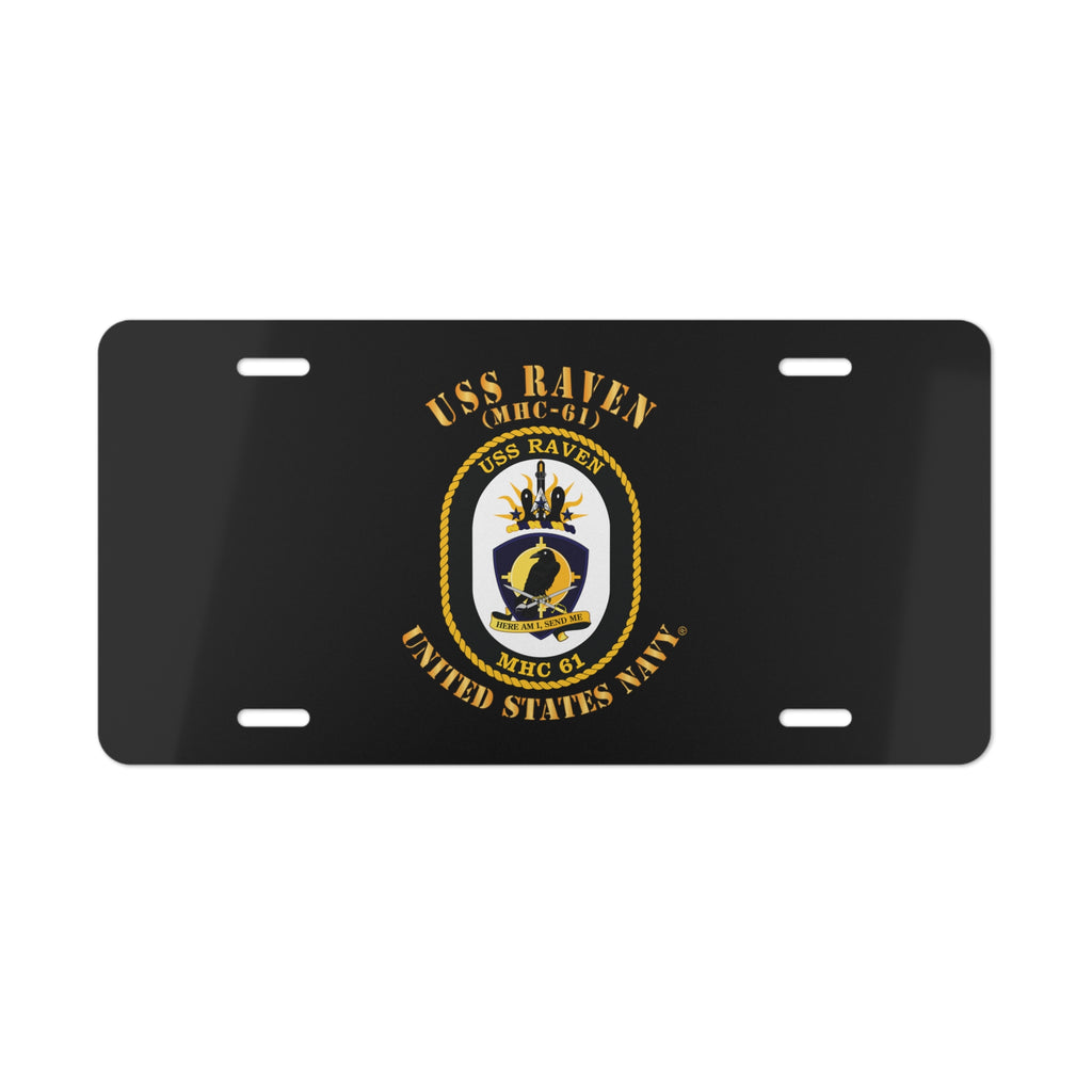 Vanity License Plate - Navy - USS Raven (MHC-61)