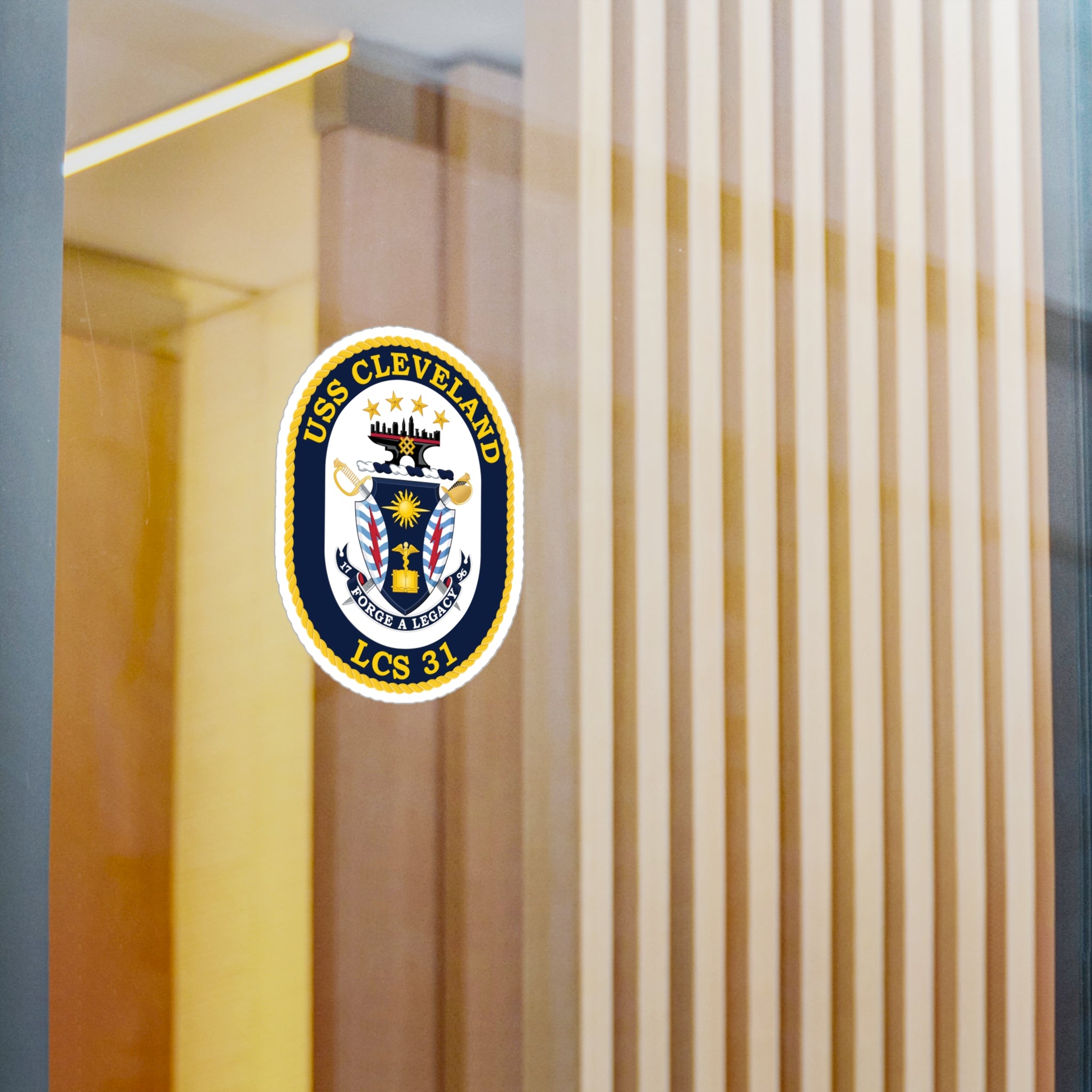 Kiss-Cut Vinyl Decal - Navy - USS Cleveland (LCS-31) wo txt