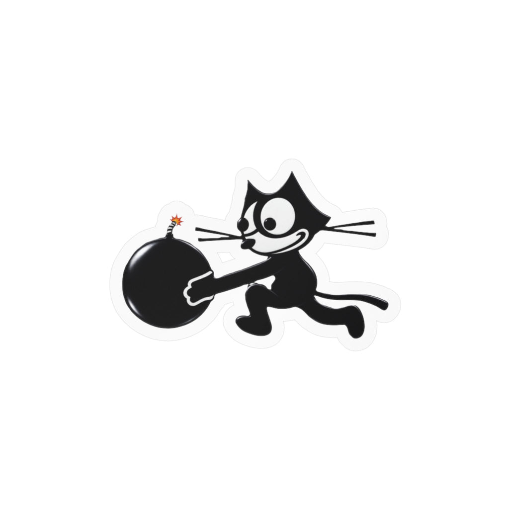 Kiss-Cut Vinyl Decal - NAVY - Fighting Squadron - VF 3 - WWII FELIX Insignia wo Txt - 3D - Enhanced