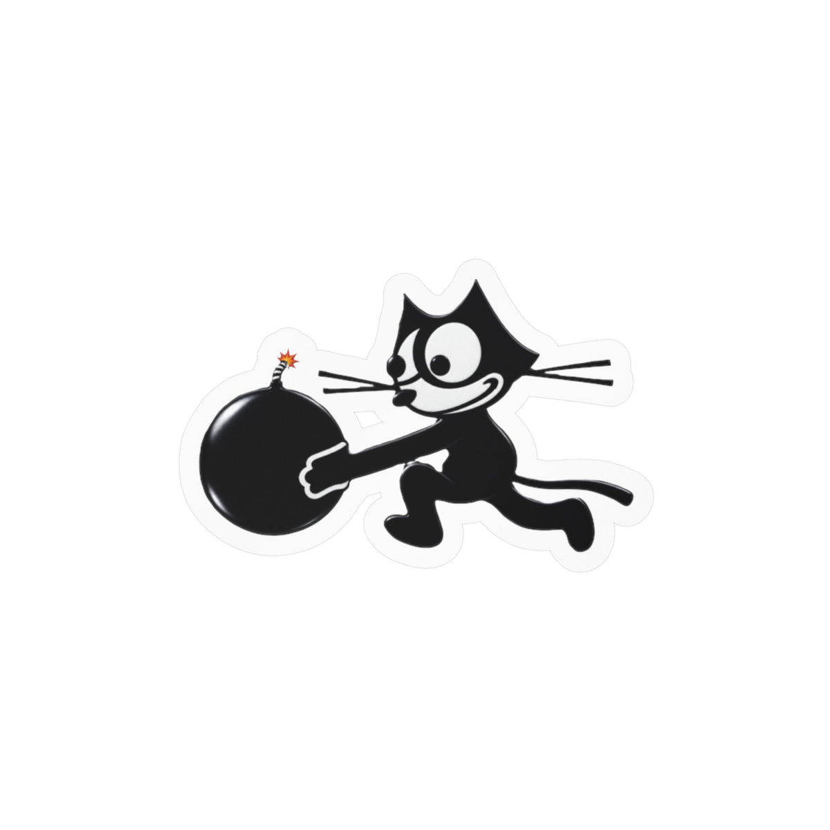 Kiss-Cut Vinyl Decal - NAVY - Fighting Squadron - VF 3 - WWII FELIX Insignia wo Txt - 3D - Enhanced