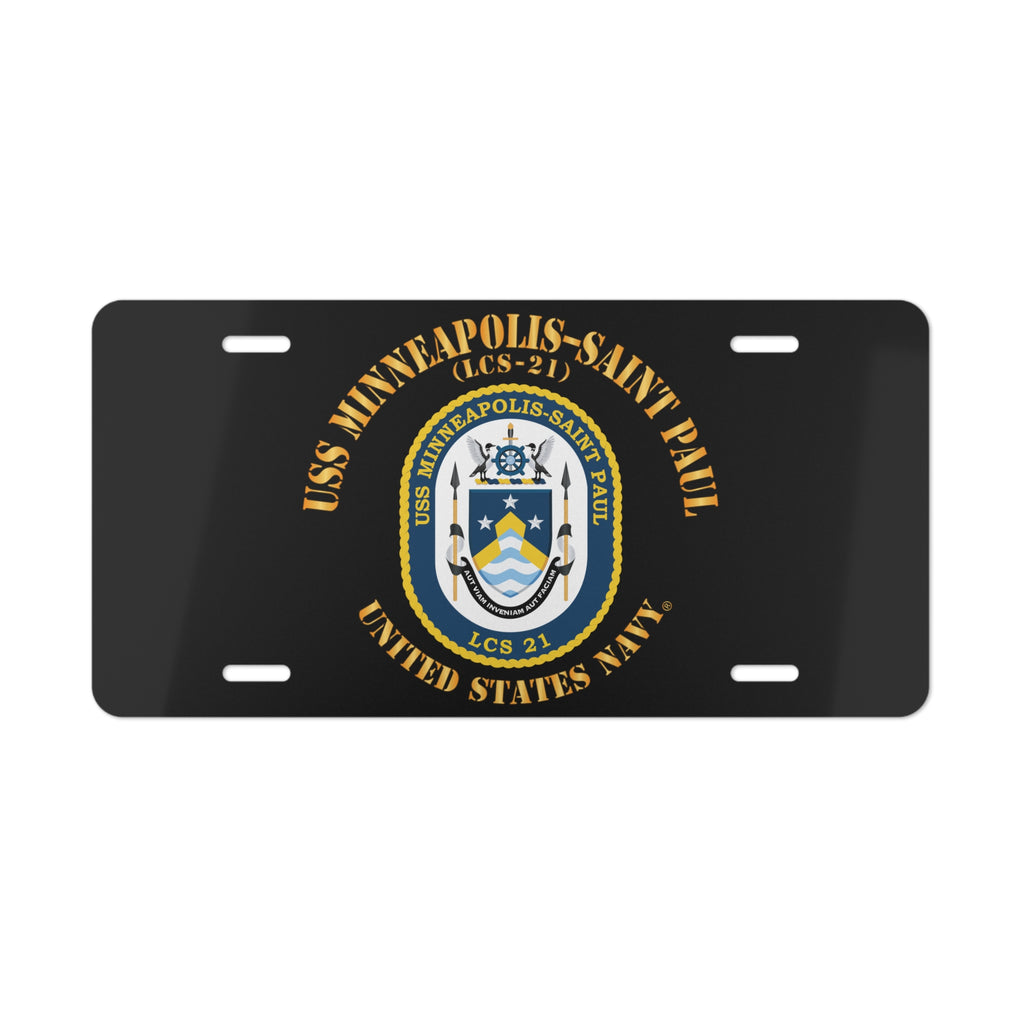 Vanity License Plate - Navy - USS Minneapolis–Saint Paul (LCS-21)