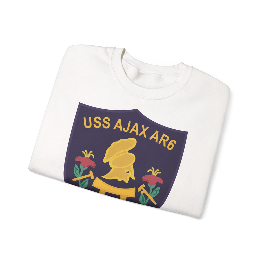 Unisex Heavy Blend™ Crewneck Sweatshirt - Navy - USS Ajax (AR-6) wo txt