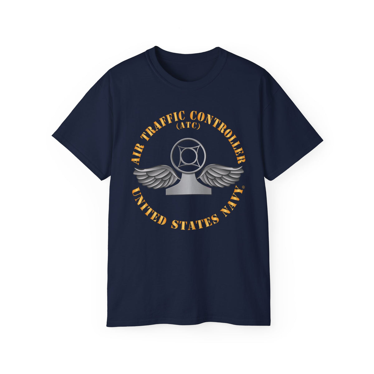 Unisex Ultra Cotton T-Shirt - Navy - Rate - Air Traffic Controller (ATC)