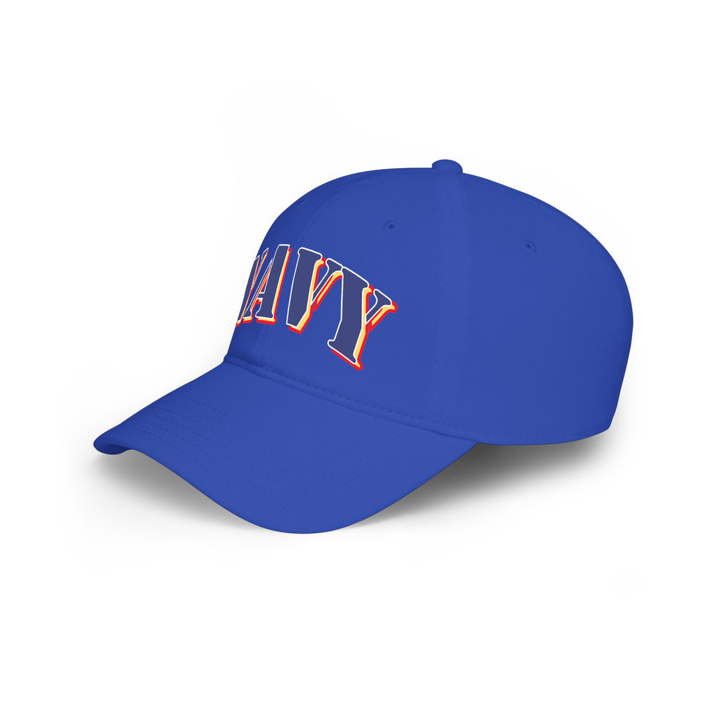 NAVY DTF Baseball Cap — Red Low Profile Hat for Military & Patriotic Fans