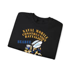 Unisex Heavy Blend™ Crewneck Sweatshirt - Navy - Seabee - Veteran