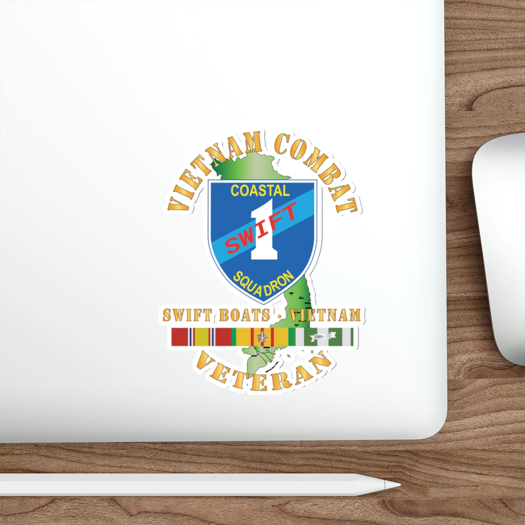 Die-Cut Vinyl Sticker - Coastal Squadron One (Blue) - SSI -Swift Boats - Vietnam w VN SVC X 300