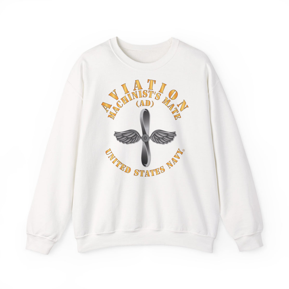Unisex Heavy Blend™ Crewneck Sweatshirt - Navy - Rate - Aviation Machinist's Mate (AD)