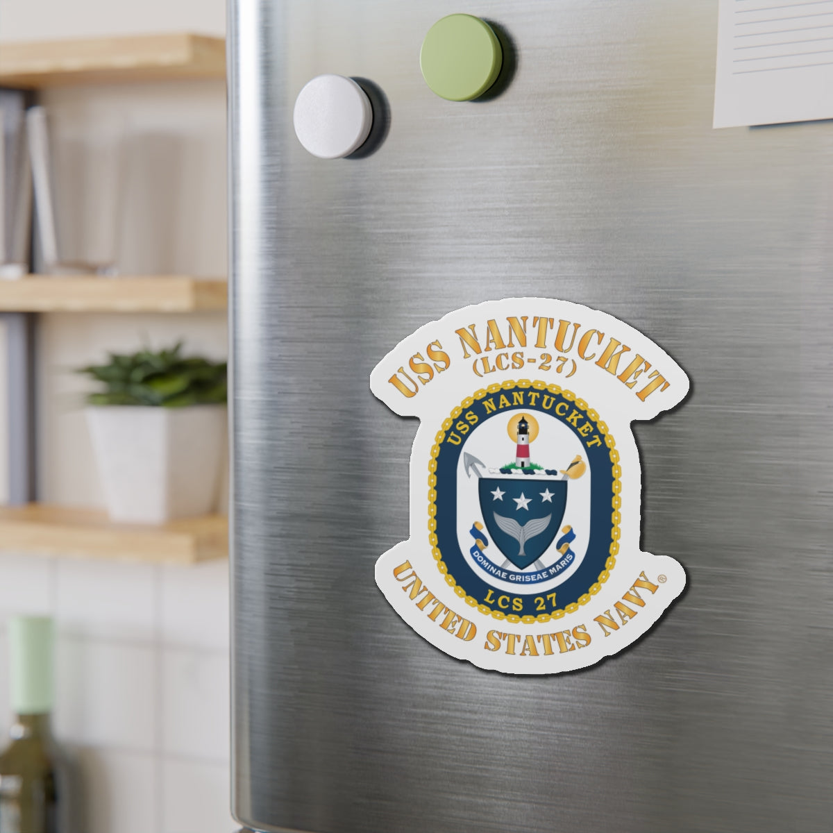 Die-Cut Magnet - Navy - USS Nantucket (LCS-27)