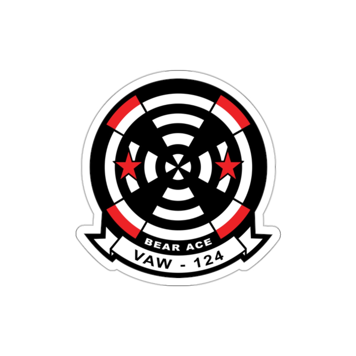Die-Cut Vinyl Sticker - Navy - Airborne Command & Control Squadron 124 (VAW-124) wo txt