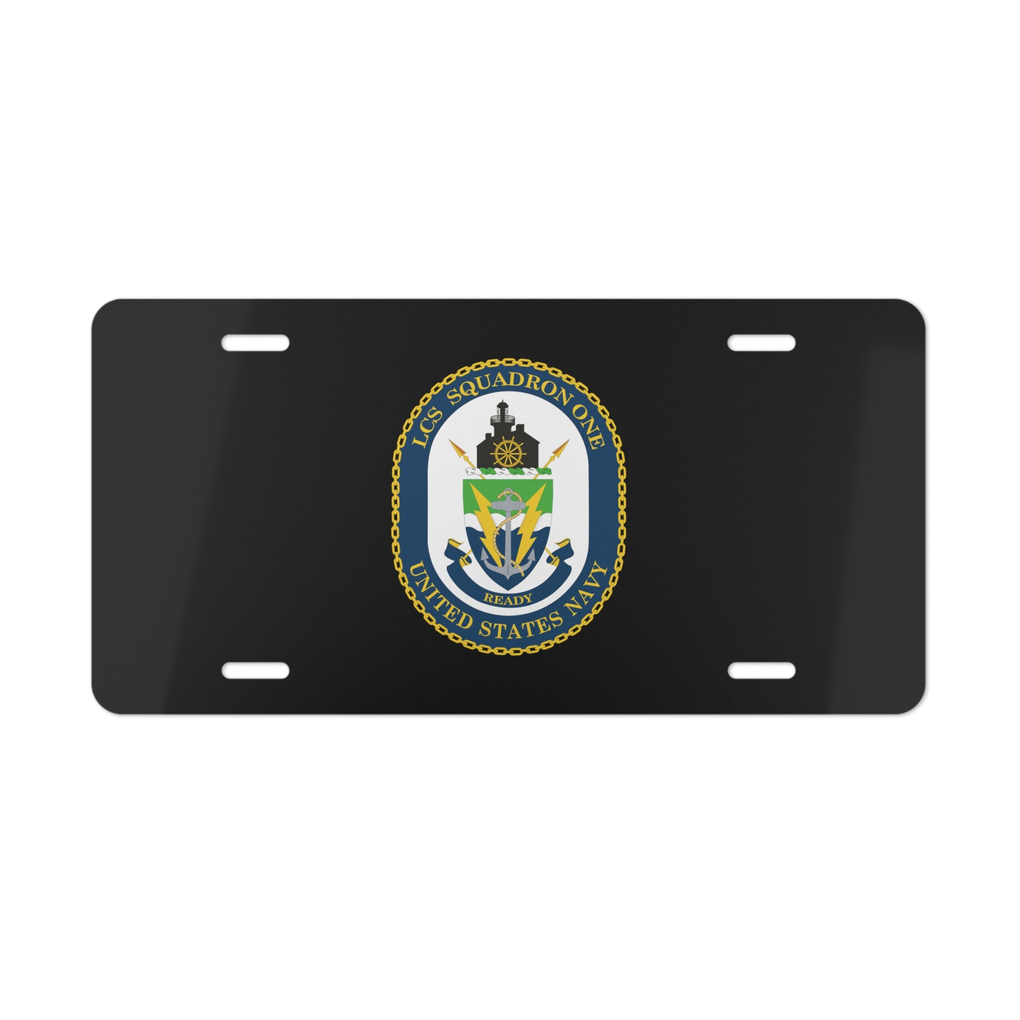 Vanity License Plate - Navy - LCS Squadron One (LCSRON 1) wo txt