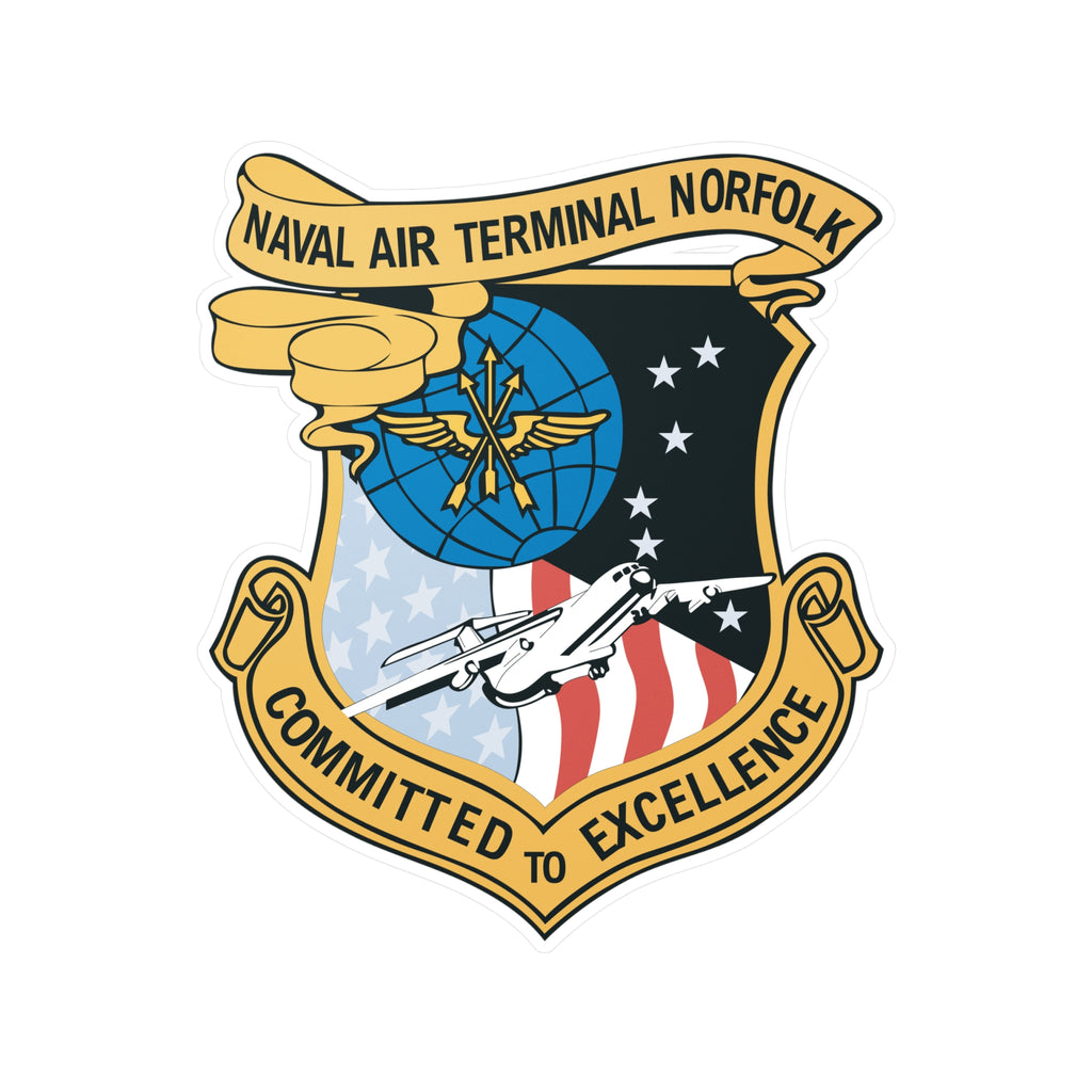 Kiss-Cut Vinyl Decal - Navy - Naval Air Terminal Norfolk wo Txt