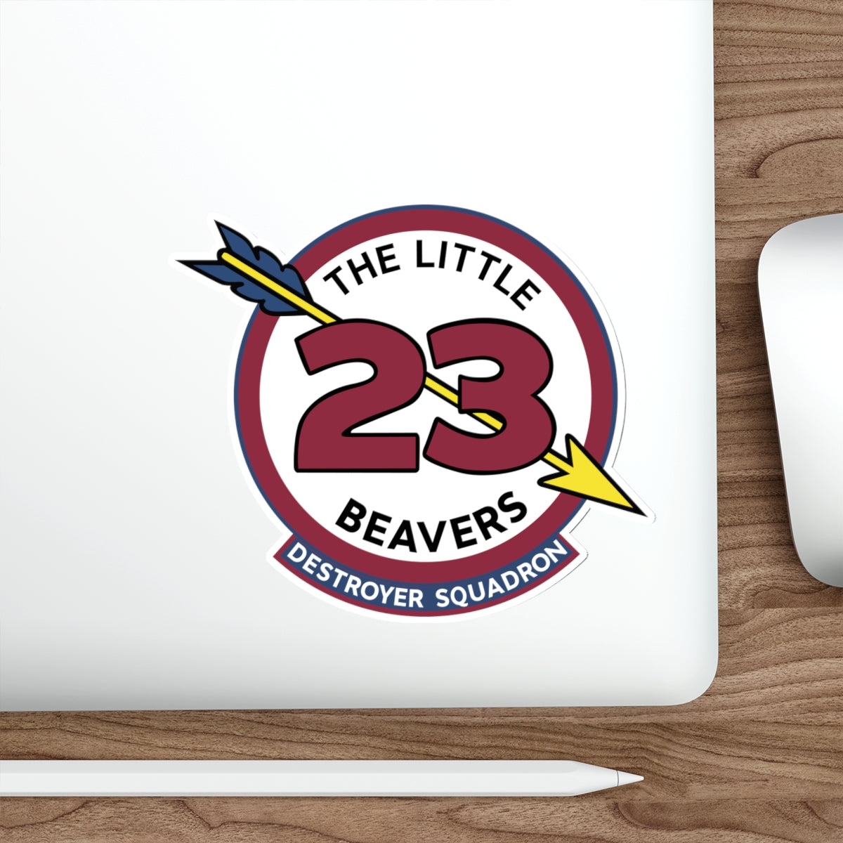 Die-Cut Vinyl Sticker - Navy - Destroyer Squadron 23 (DESRON-23) wo Txt
