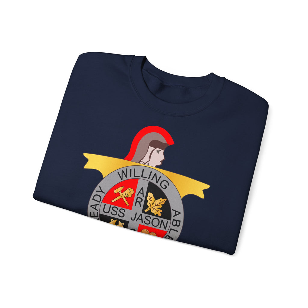 Unisex Heavy Blend™ Crewneck Sweatshirt - Navy - USS Jason (AR-8) wo Txt