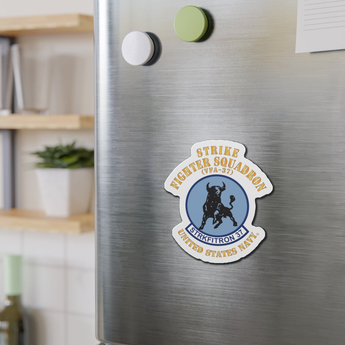 Die-Cut Magnet - Navy - Strike Fighter Squadron 37 (VFA-37)