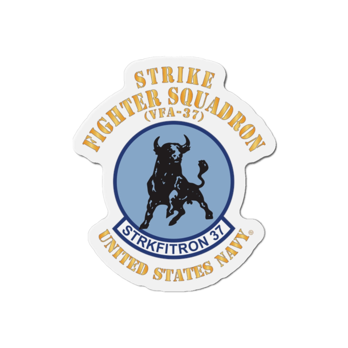 Die-Cut Magnet - Navy - Strike Fighter Squadron 37 (VFA-37)